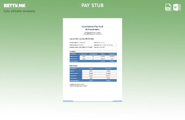 модерен стил Шаблон за плаќање никулец за комисија